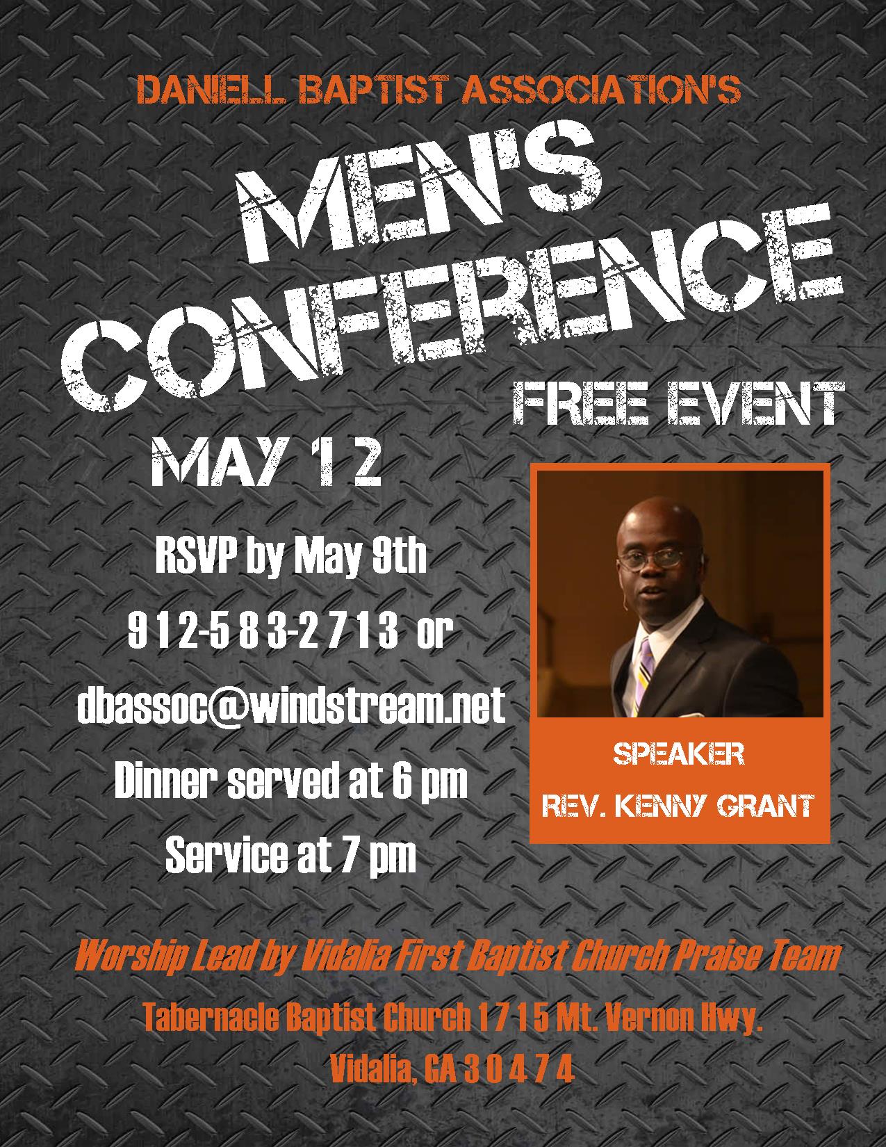 mens conference daniell baptist association men s conference flyer